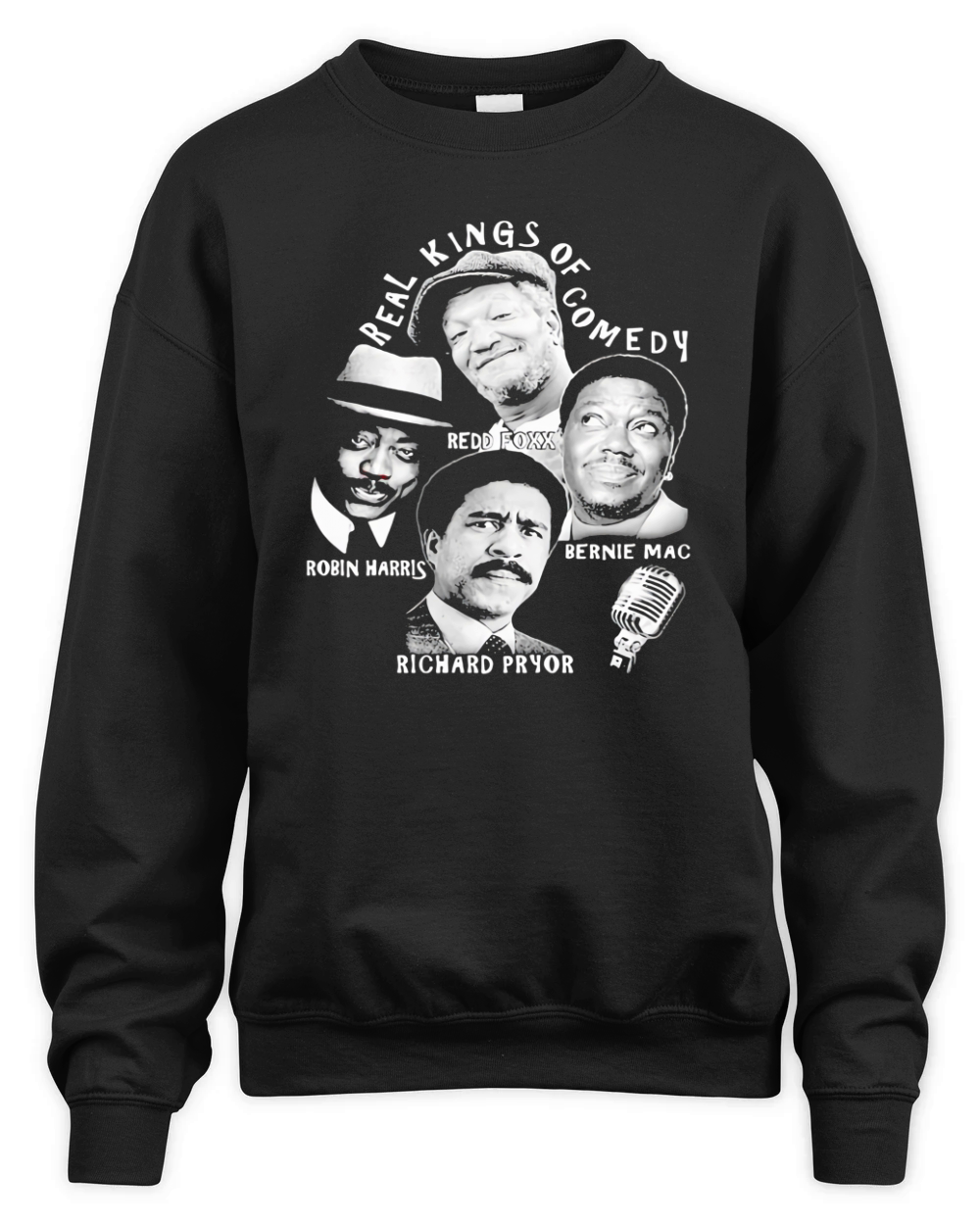 Real kings of comedy redd foxx robin harris bernie mac richard pryor Unisex Premium Crewneck Sweatshirt
