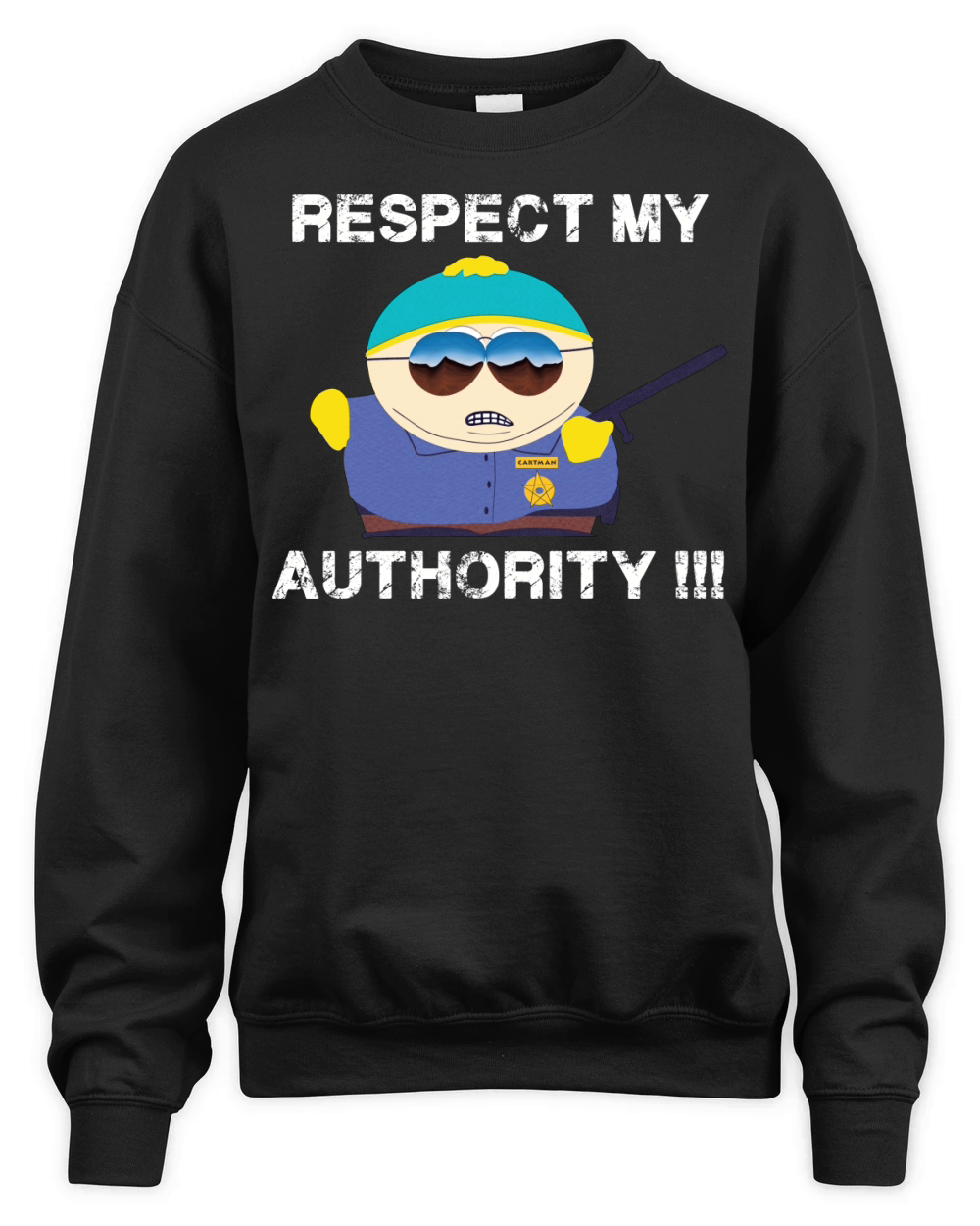 respect my authority Unisex Premium Crewneck Sweatshirt