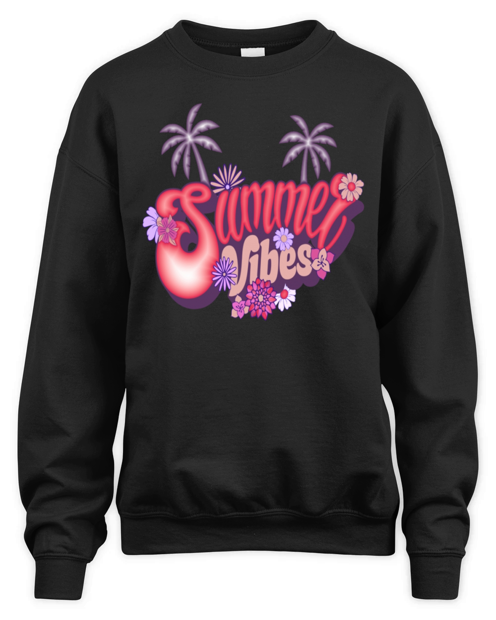 Retro Vintage Summer Vibes Beach Vibes Sunglasses Unisex Premium Crewneck Sweatshirt