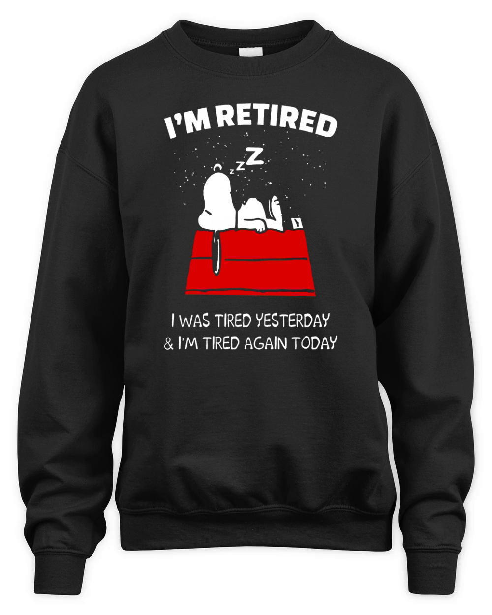 Snoopy Retired Shirt Unisex Premium Crewneck Sweatshirt