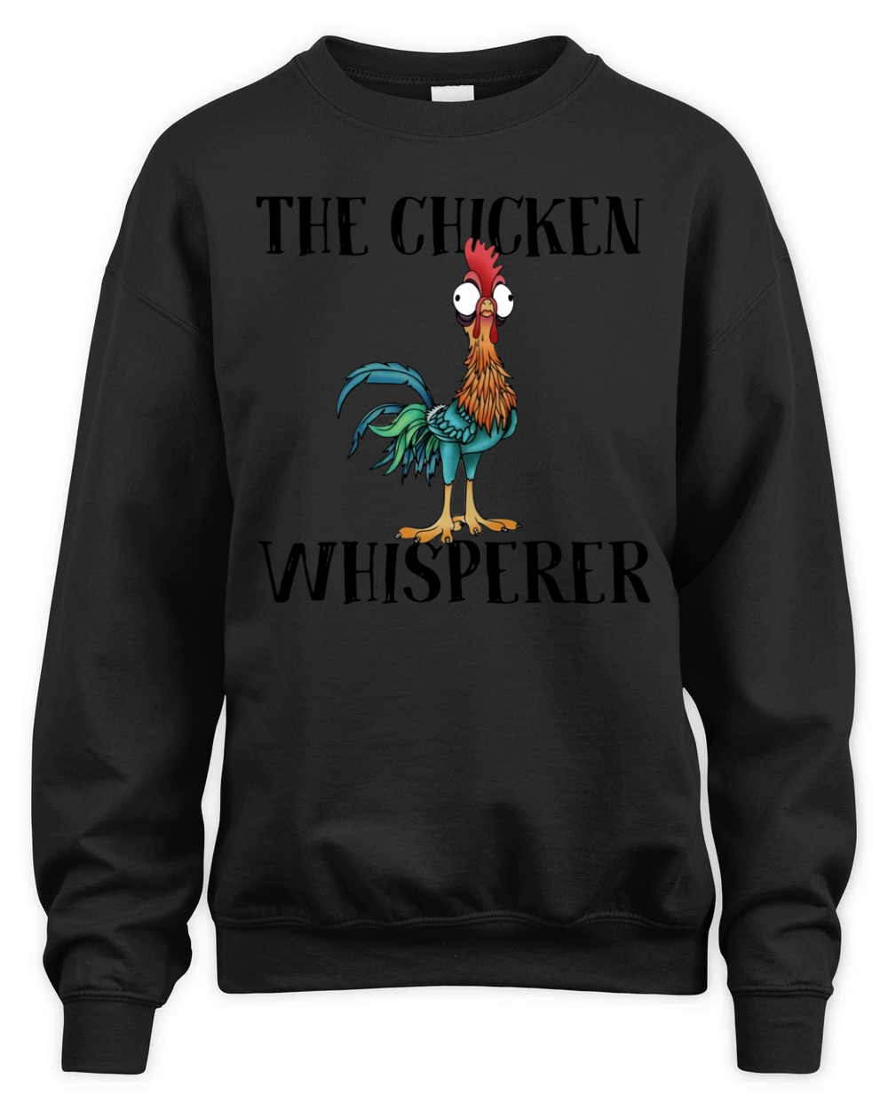 The chicken whisperer Hei Hei the Rooster Moana Unisex Premium Crewneck Sweatshirt