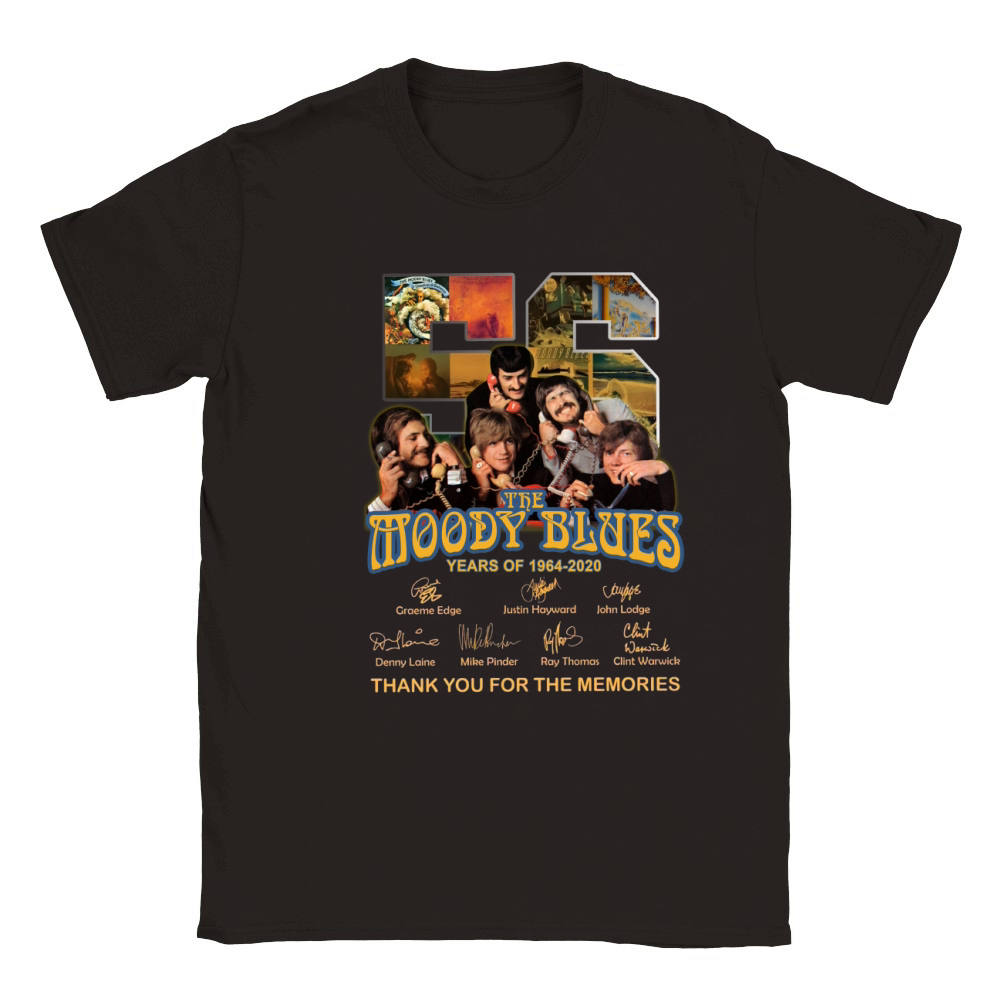 56 the moody blues years of 1964 2020 thank you for the memories signatures Classic Kids Crewneck T-shirt