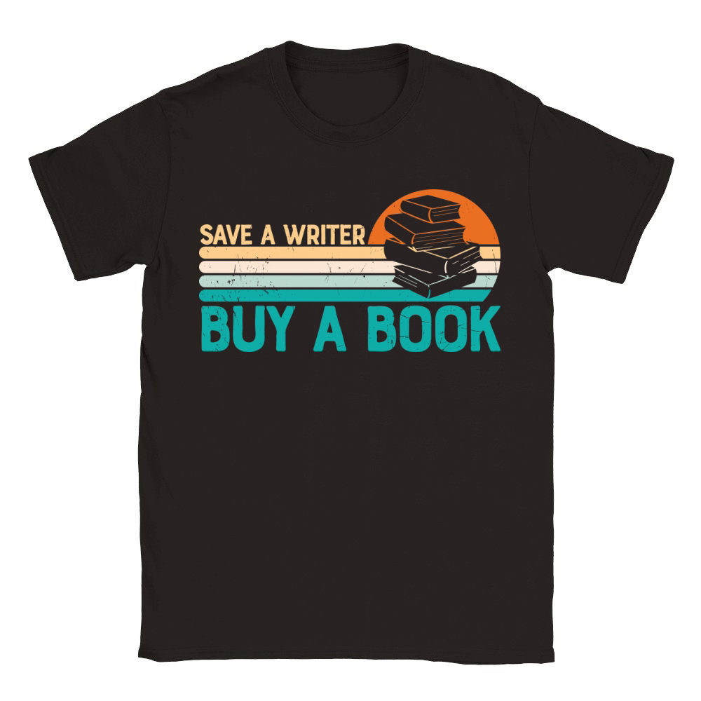 Funny Ideas Save A Writer Classic Kids Crewneck T-shirt