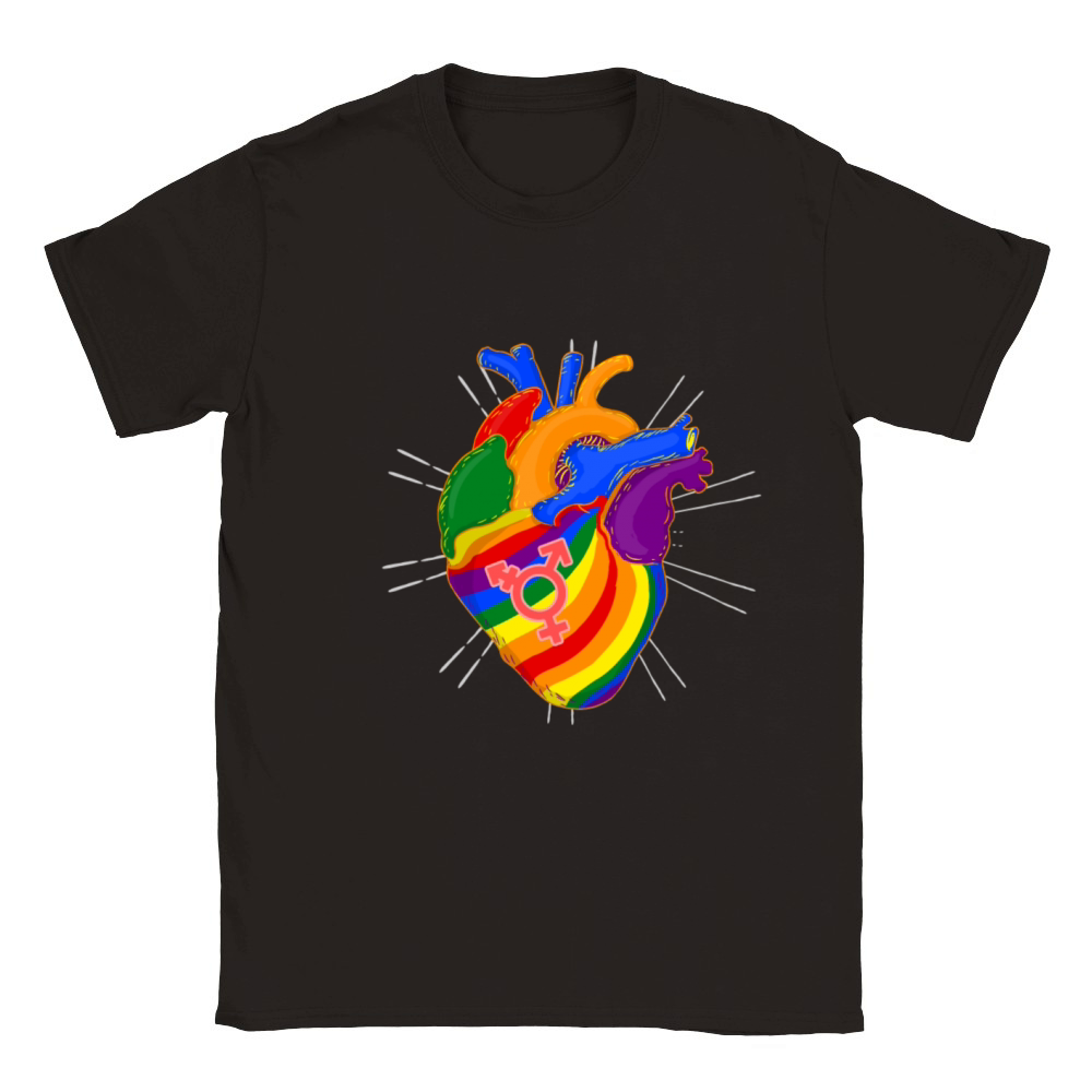 LGBTQ Heart Design LGBTQ Pride Classic Kids Crewneck T-shirt