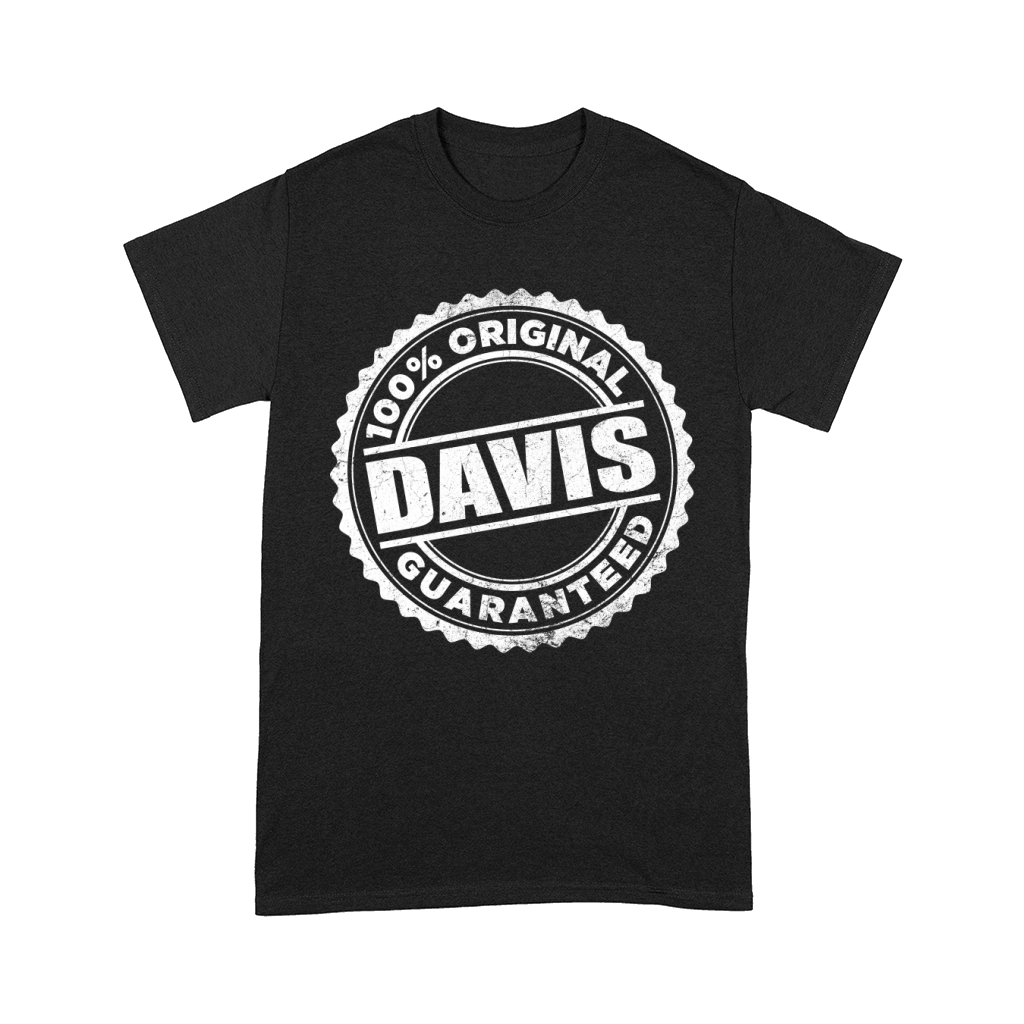 DAVIS  100 Percent  Original Guaranteed Comfort T-shirt