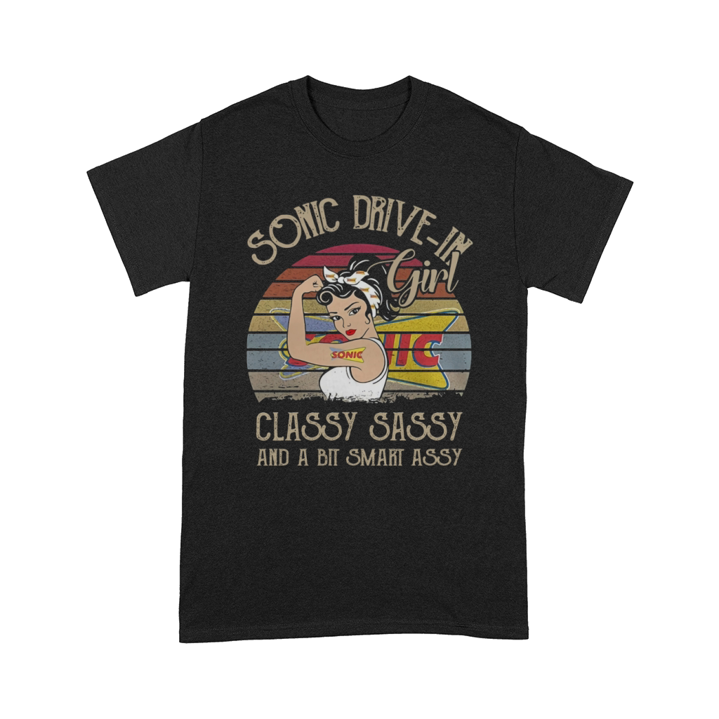 Sonic Drive In Girl Classy Sassy And A Bit Smart Assy Vintage shirt Comfort T-shirt