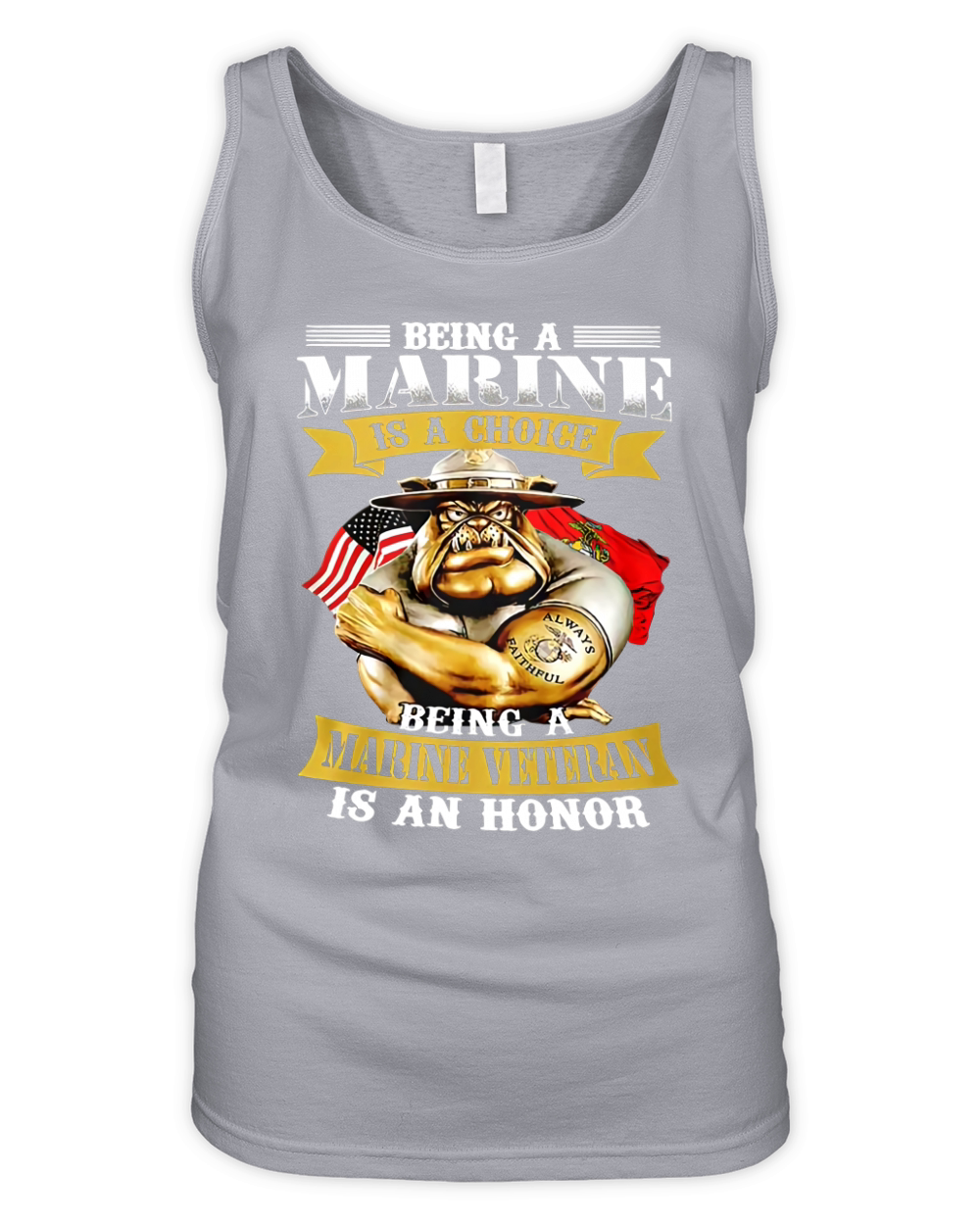 Being a Marine is a choice being a Marine Veteran is an Honor Organic Women's Tank Top