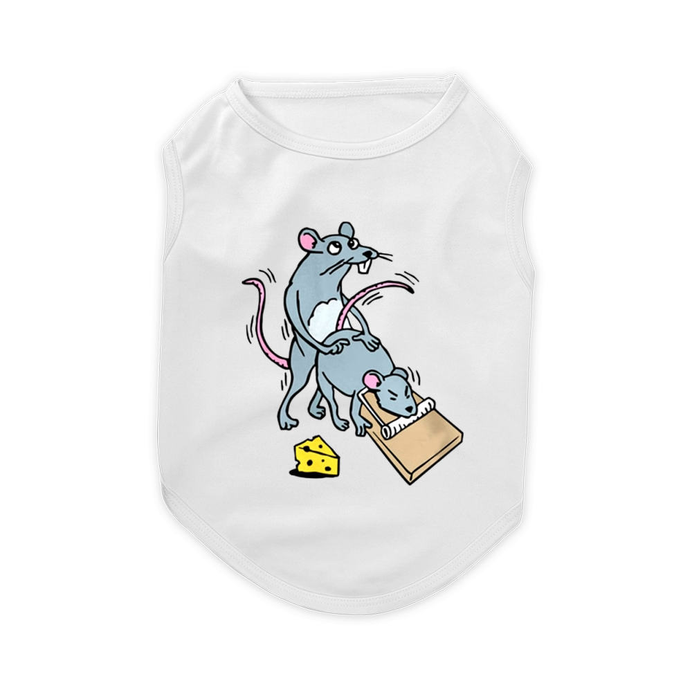 Mouse Screwing a Mouse in a Mousetrap Funny Joke  T-Shirt Pet T-Shirt