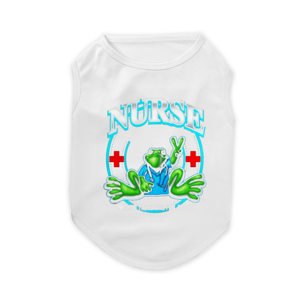 Peace Frogs, Nurses who care for your health every day Pet T-Shirt