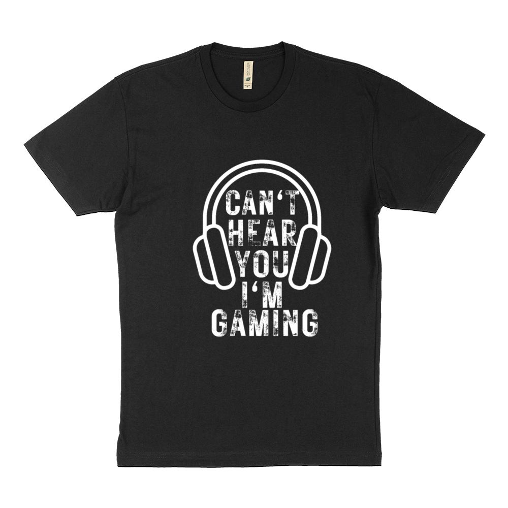 Funny Gamer Can't Hear You I'm Gaming Funny Gamer Sustainable T-Shirt
