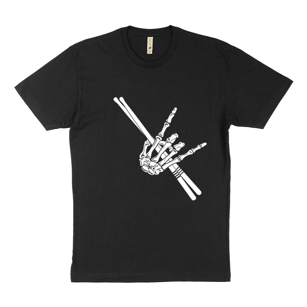 Skeleton Drummer Halloween Rock drummer Halloween Sustainable T-Shirt