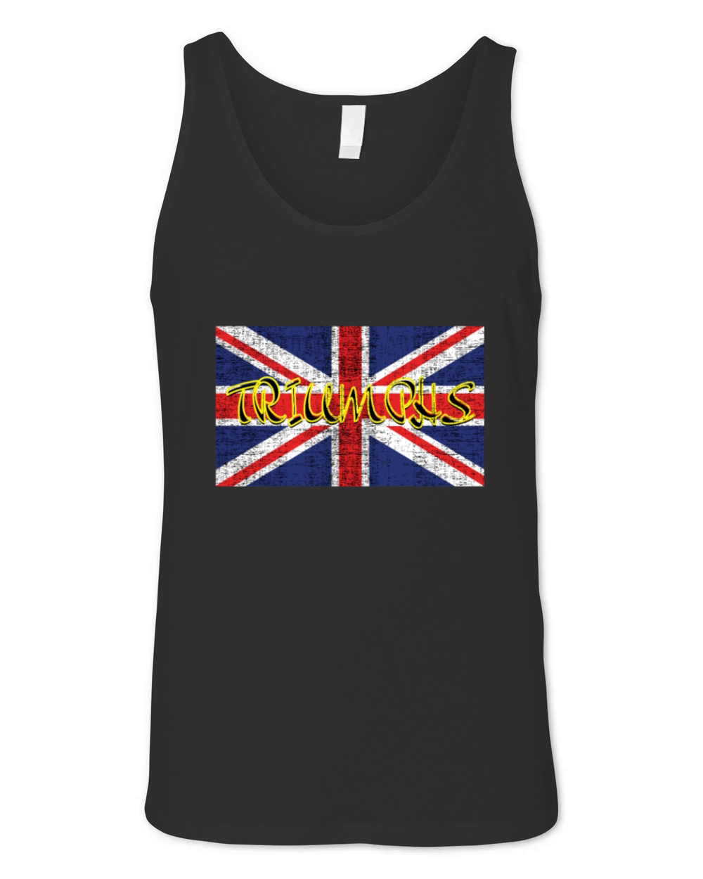 Triumphs Vintage England Flag Motorcycles Lover Unisex Jersey Tank