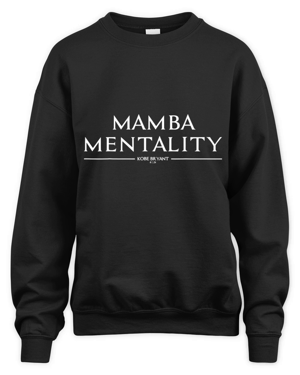 24 Mamba Mentality Text Unisex Premium Crewneck Sweatshirt