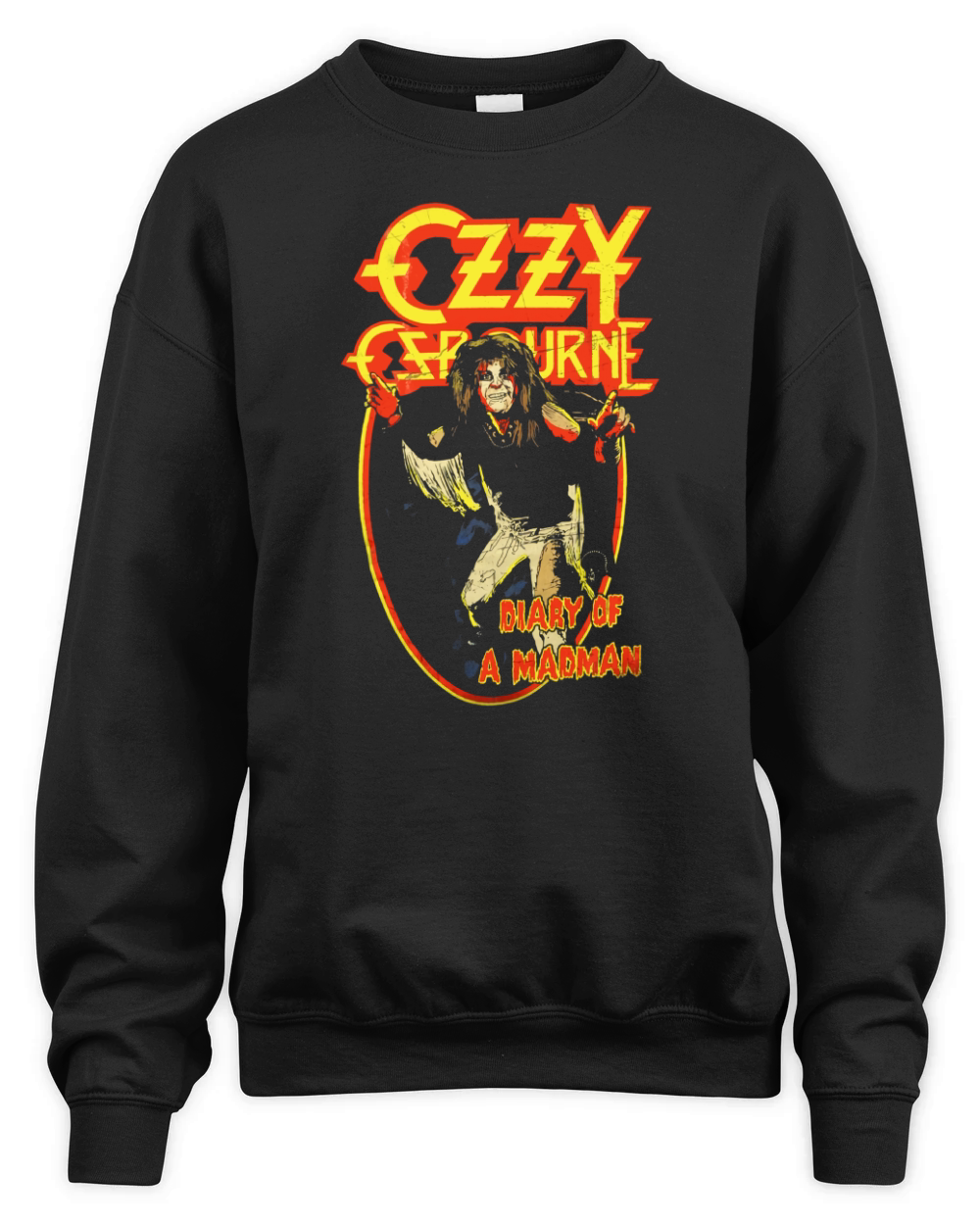 Ozzy Ozbourne A Madman Unisex Premium Crewneck Sweatshirt