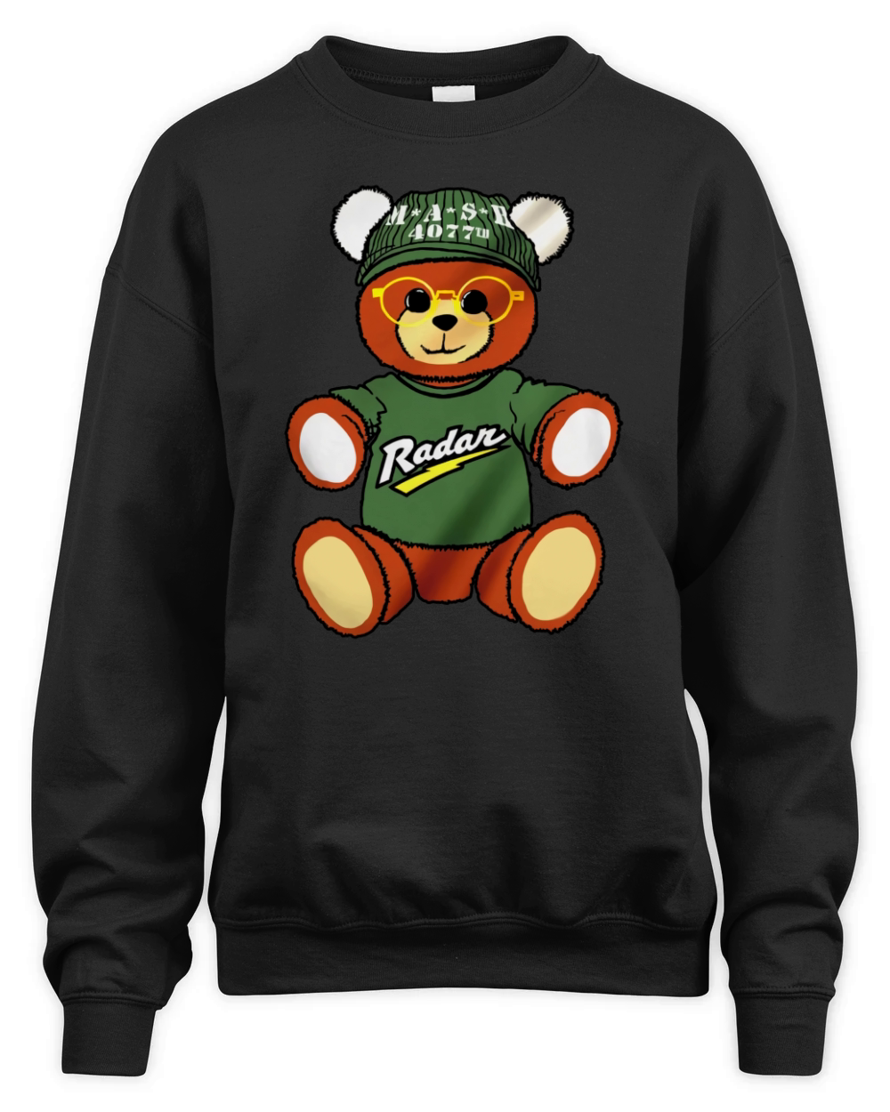 Teddy bear The Gun MASH 4077 radar shirtn Unisex Premium Crewneck Sweatshirt