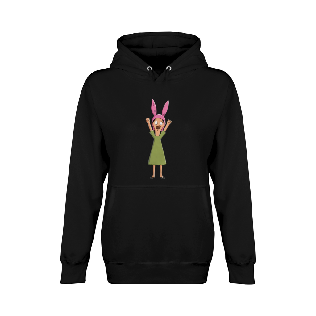 Louise Belcher Light Pattern Black - T Shirt Unisex Premium Pullover Hoodie