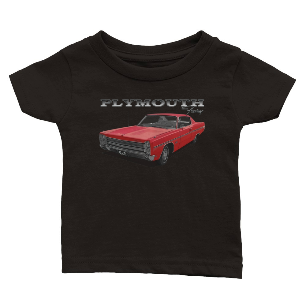 1968 Plymouth Fury Red Classic Baby Crewneck T-shirt