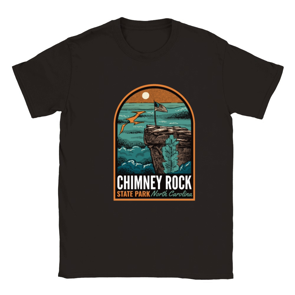 Chimney Rock State Park NC Vintage Classic Kids Crewneck T-shirt