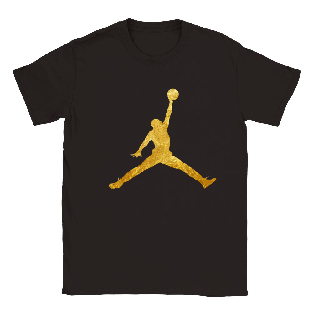 Gold Jordan Logo Tee Shirt, jordan, logo, air - Forever In My Heart Classic Kids Crewneck T-shirt