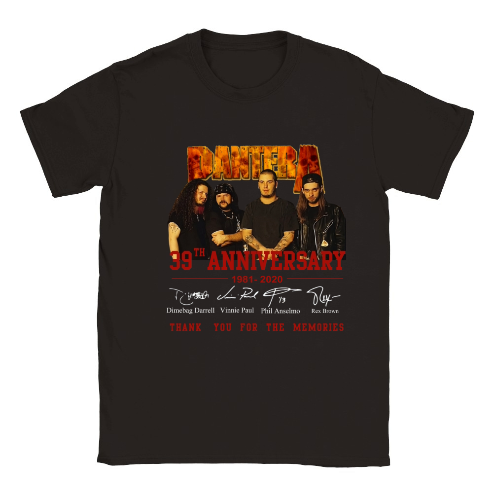 Pantera 39th anniversary 1981 2020 signatures thank for memories shirt Classic Kids Crewneck T-shirt