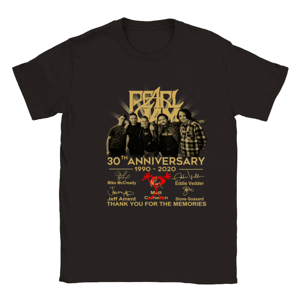 Pearl Jam 30th anniversary 1990 2020 signatures thank you for the memories shirt Classic Kids Crewneck T-shirt