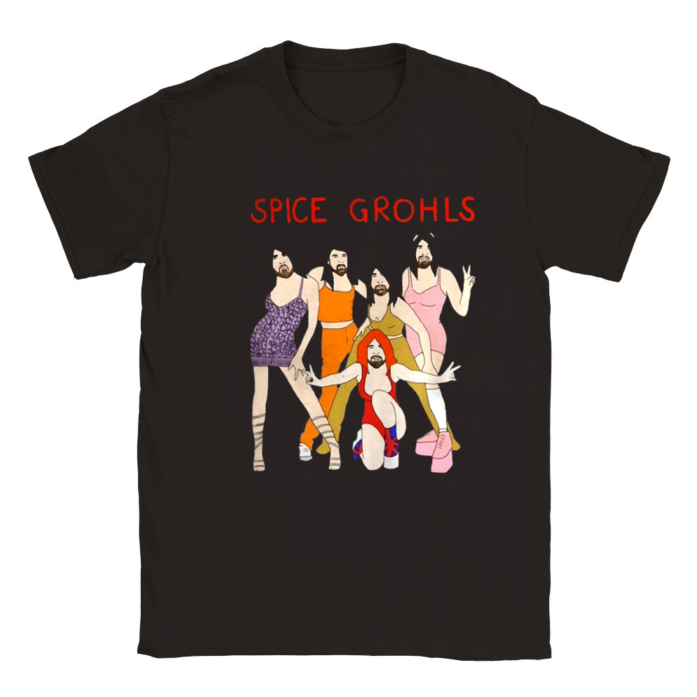 Spice Grohls Spice Girls And Boys Fronts Classic Kids Crewneck T-shirt
