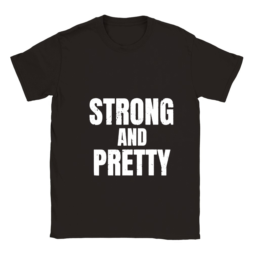 Strong And Pretty Memes Strongman Gym shirt Classic Kids Crewneck T-shirt