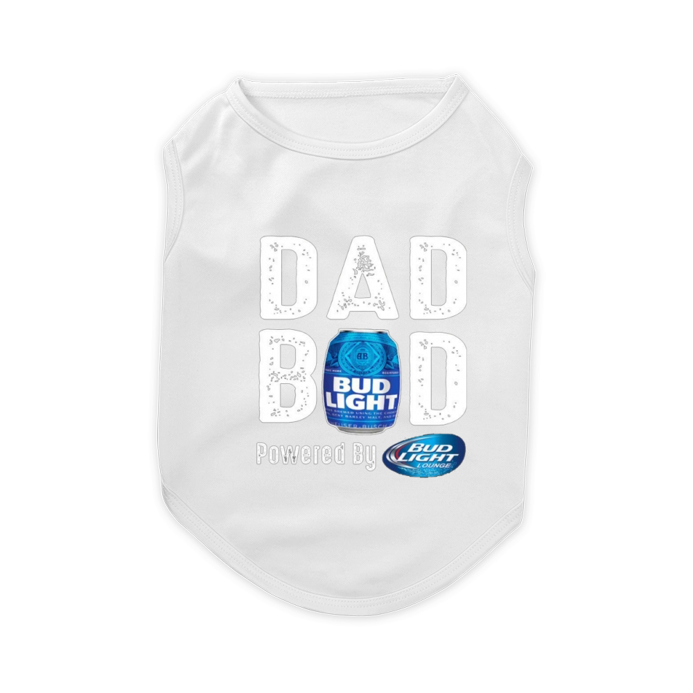 Dad BOD Powered by Bud Light T Shirt Pet T-Shirt
