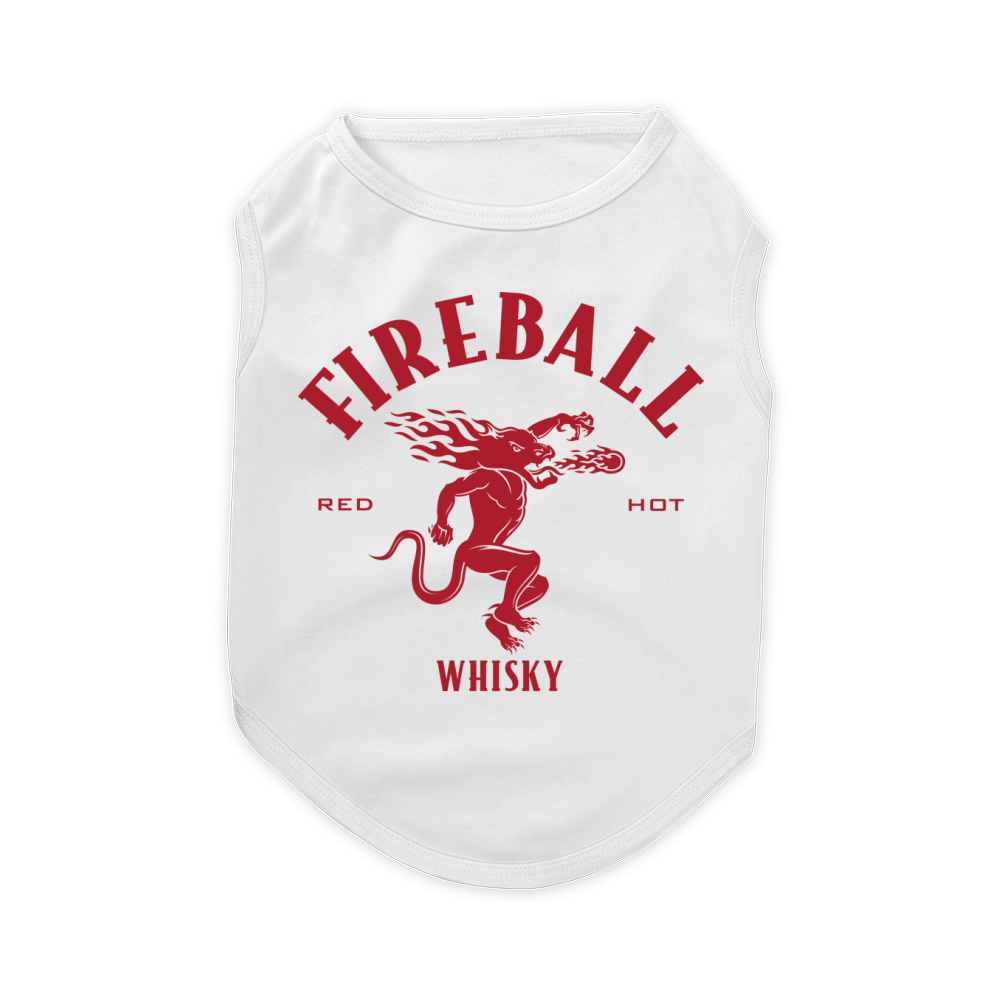 Fireball Cinnamon Whisky Pet T-Shirt