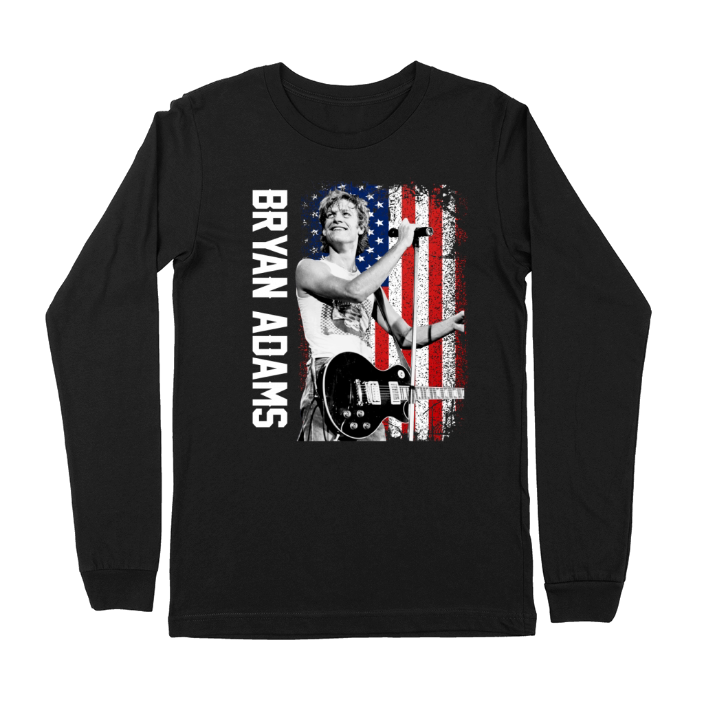 Discover Cool Bryan Adams American Flag Premium Long Sleeve