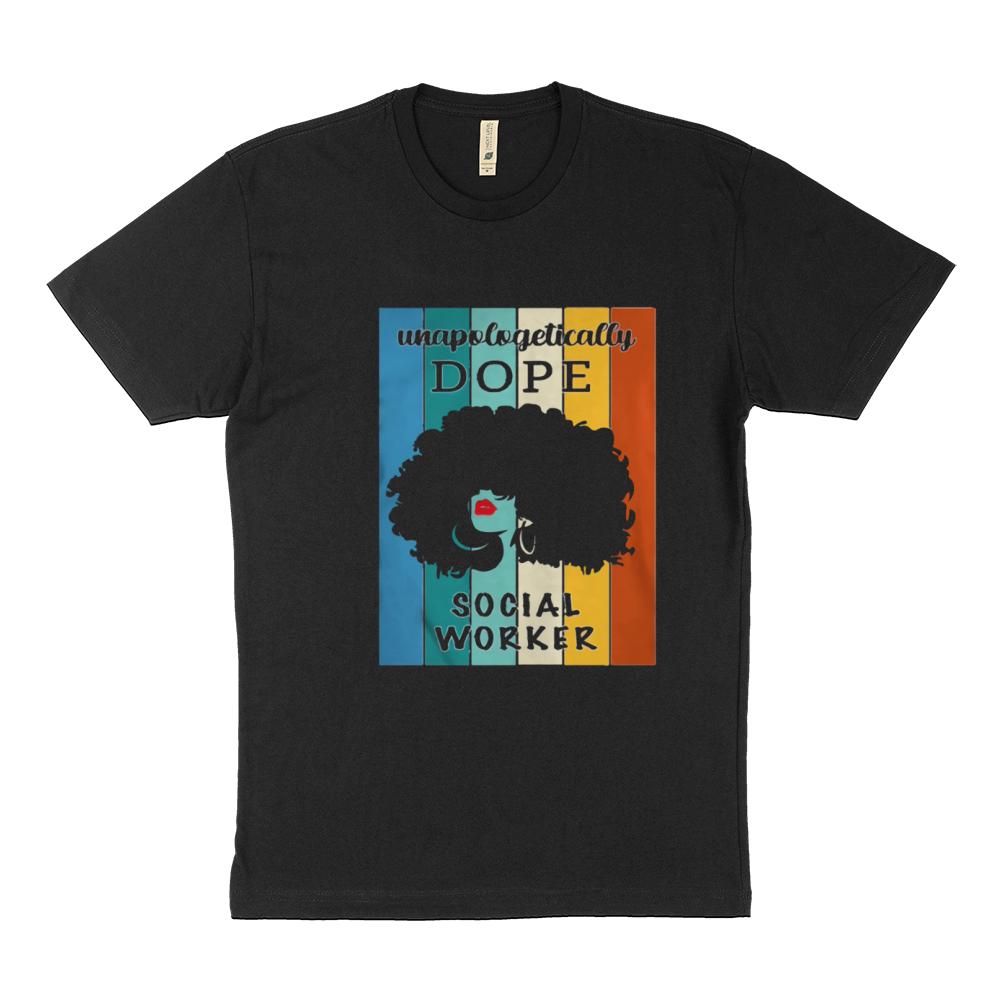 Unapologetically Dope Social Worker Sustainable T-Shirt