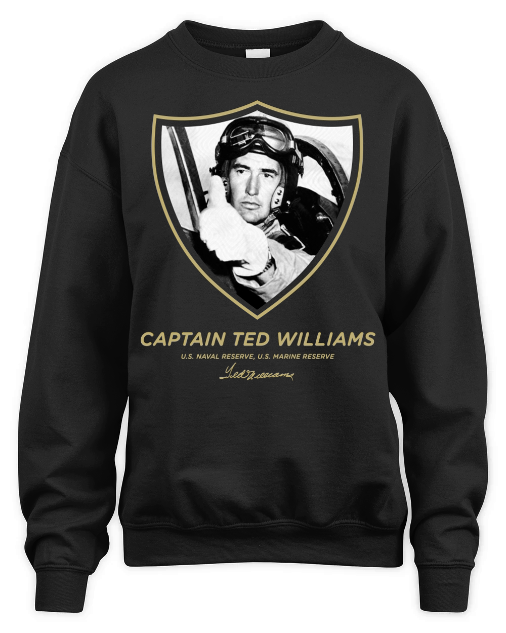 Captain Ted Williams Unisex Premium Crewneck Sweatshirt
