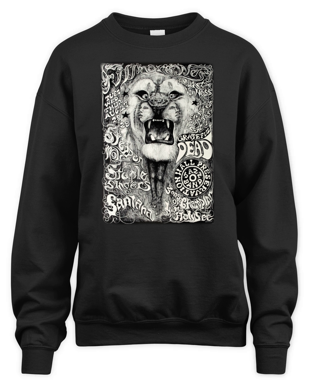 Carlos Santana While Lion Preservation Unisex Premium Crewneck Sweatshirt