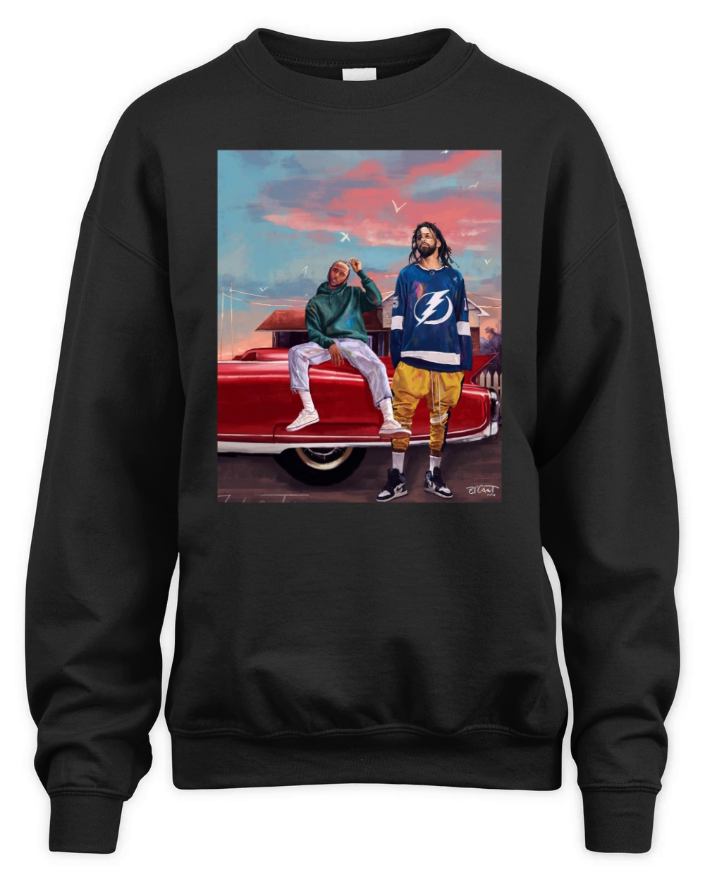 J Cole and Kendrick Lamar Unisex Premium Crewneck Sweatshirt