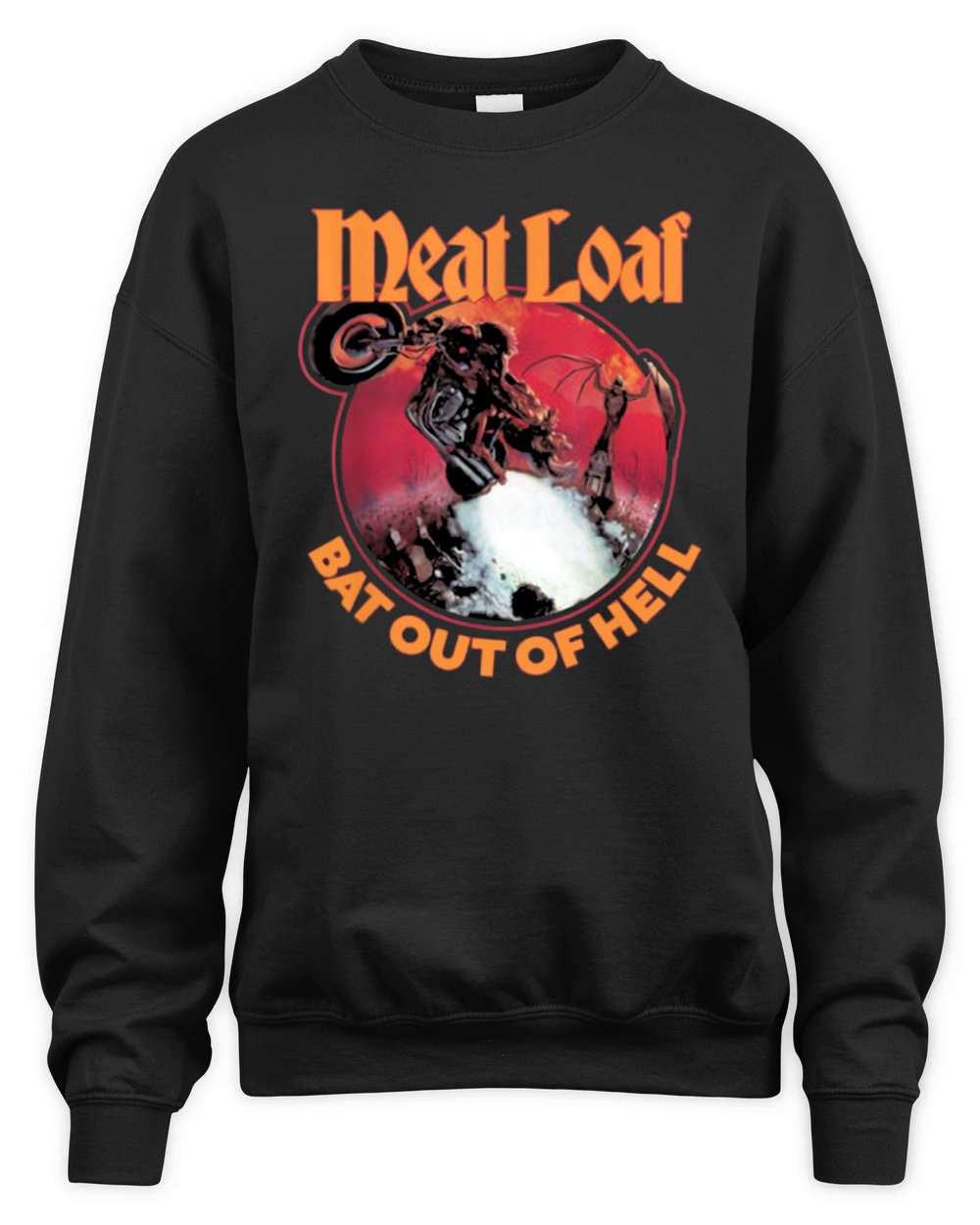 Meat Loaf Bat Out Of Hell T-Shirt Unisex Premium Crewneck Sweatshirt
