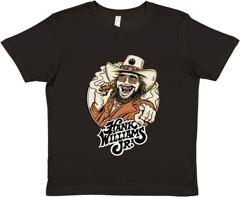 Hank Williams Jr Bocephus Premium Kids Crewneck T-shirt