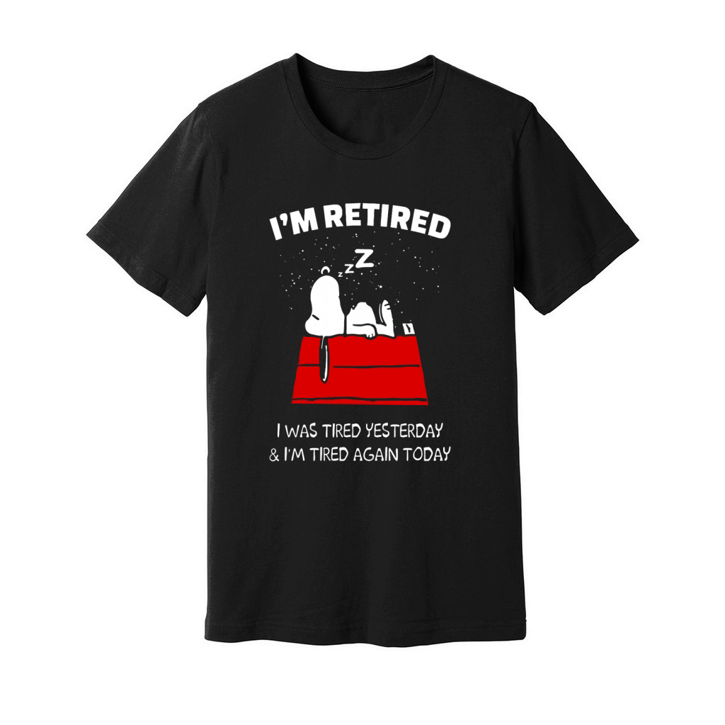 Snoopy Retired Shirt Unisex Jersey Tee
