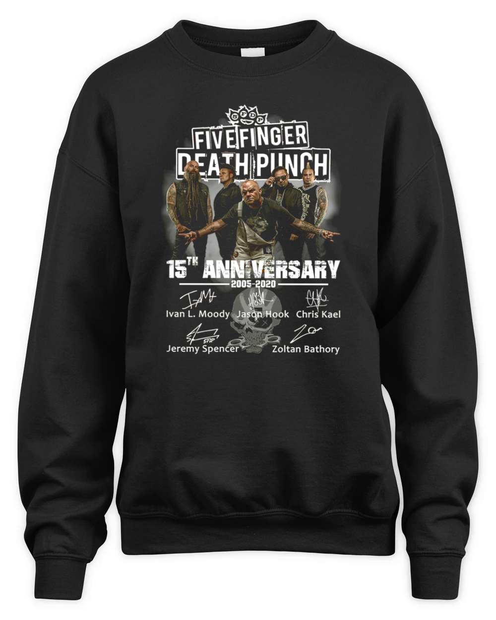 Five Finger Death Punch 15th anniversary signature shirt Unisex Premium Crewneck Sweatshirt