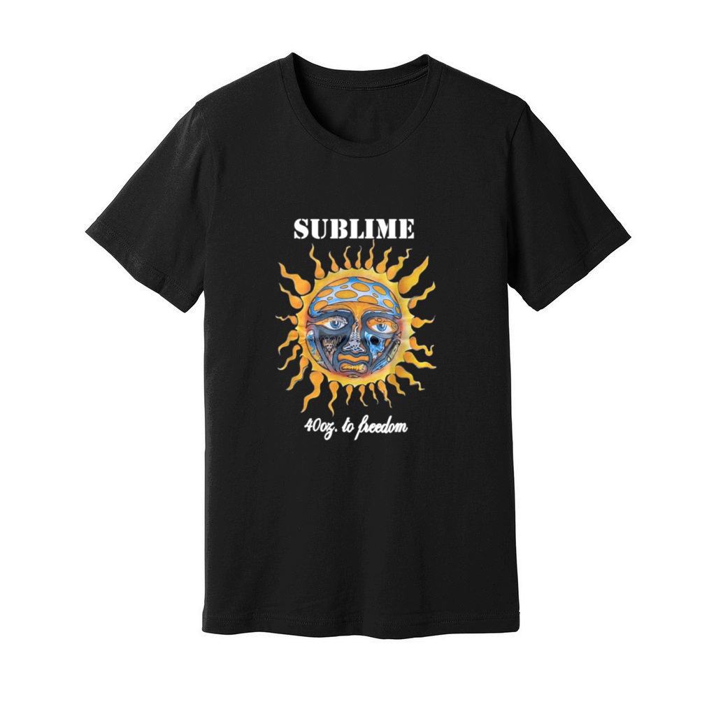 Officially Licensed Vintage Sublime Gift For Women Men Unisex Jersey Tee