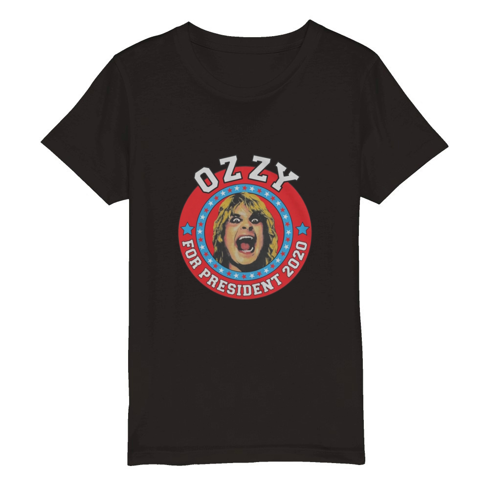 Ozzy Osbourne For President Organic Kids Crewneck T-shirt