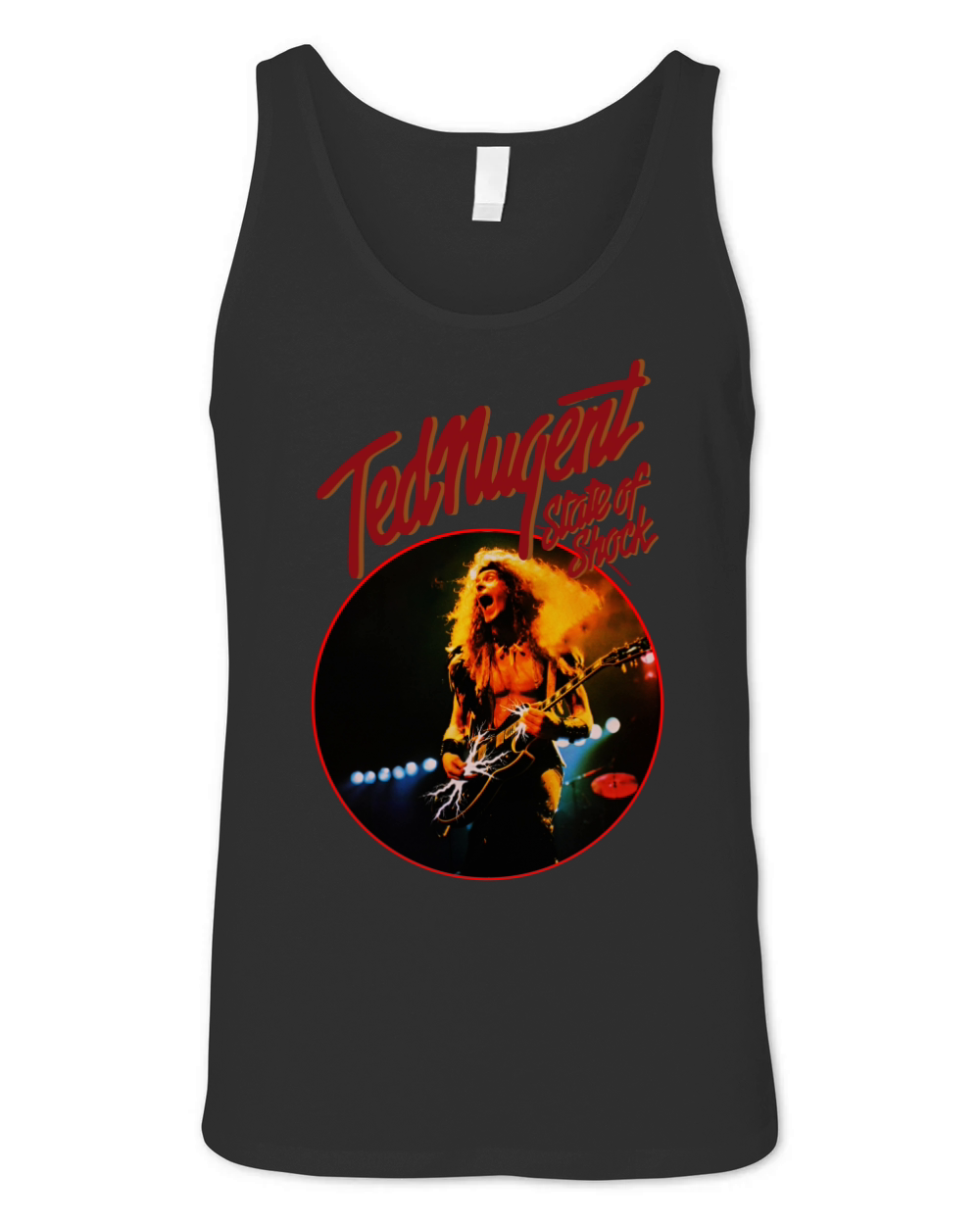 Ted Nugent State Of Shock Art Unisex Jersey Tank