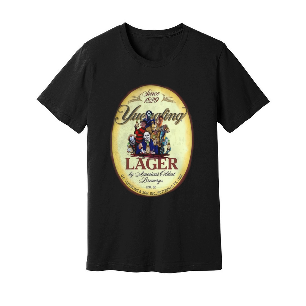 Horror characters Yuengling Lager by America’s Oldest Brewery shirt Unisex Jersey Tee