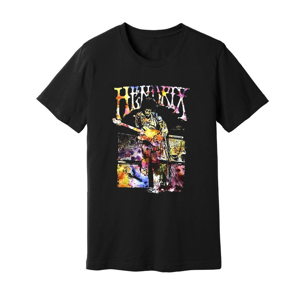 Jimi Hendrix Watercolor Hendrix Unisex Jersey Tee