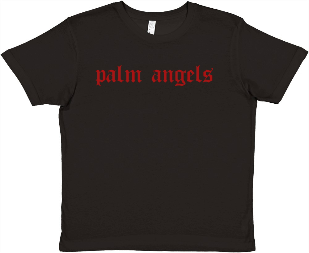 PALM ANGELS Premium Kids Crewneck T-shirt