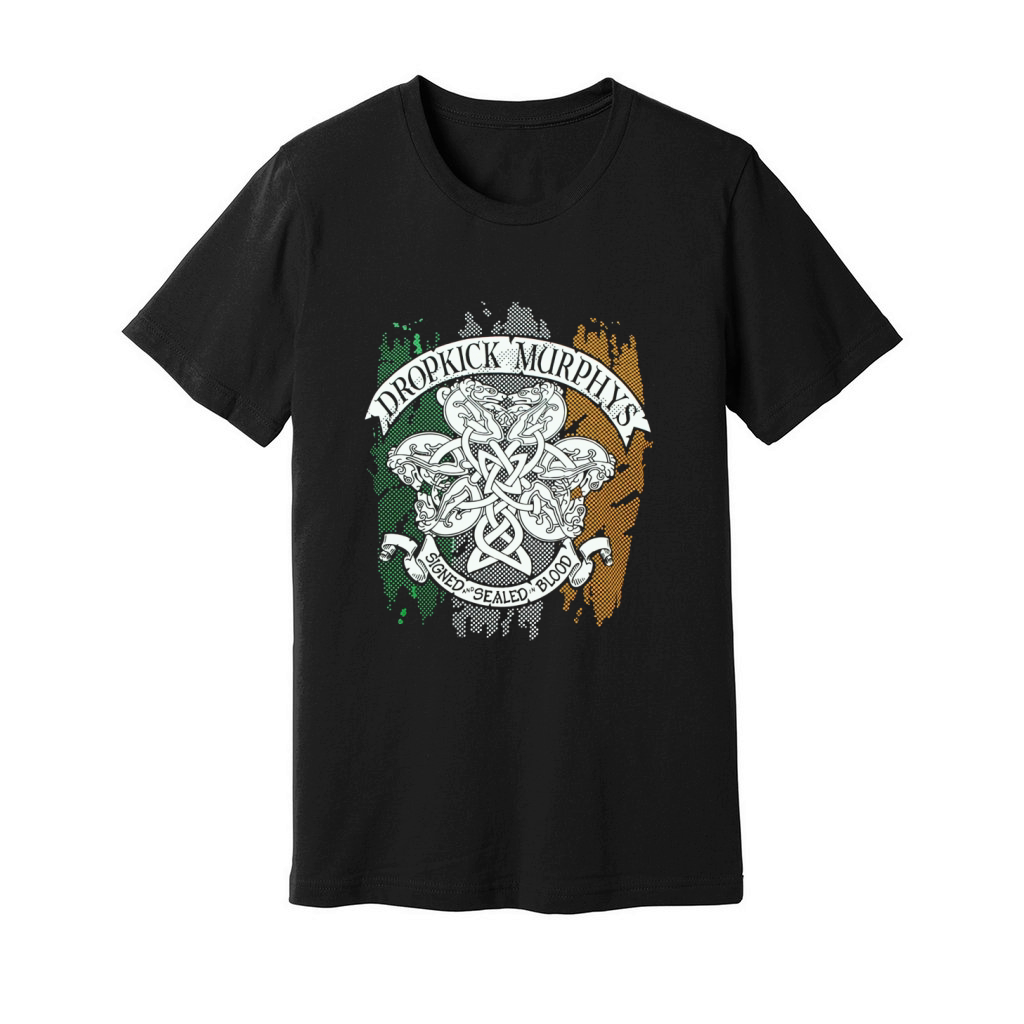 Dropkick Murphys Knotwork Flag Unisex Jersey Tee