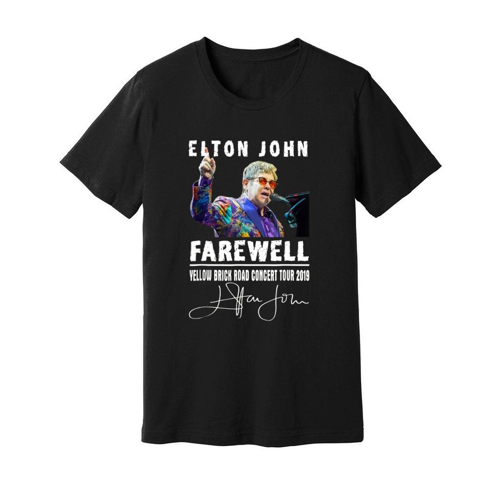 Elton John Farewell Yellow Brick Road Concert Tour 2019 shirt Unisex Jersey Tee