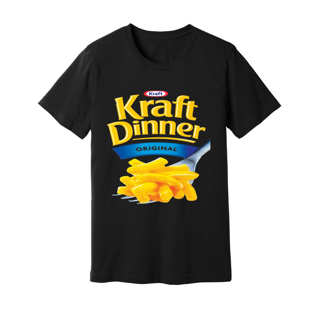 Kraft Dinner Mac n Cheese T-Shirt shirt Unisex Jersey Tee