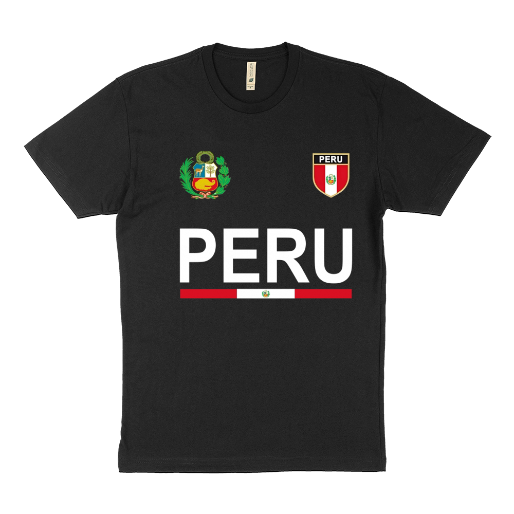 Peru Soccer T-Shirt - Peruvian Retro Football Jersey 2017 Sustainable T-Shirt