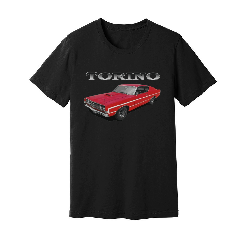 1969 Ford Torino GT Front Red Unisex Jersey Tee