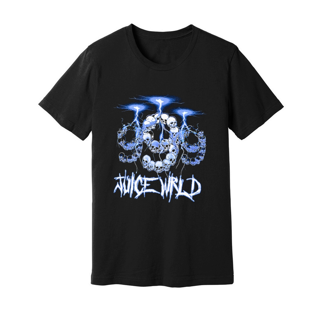 999 Club by Juice WRLD Lightning Black Unisex Jersey Tee